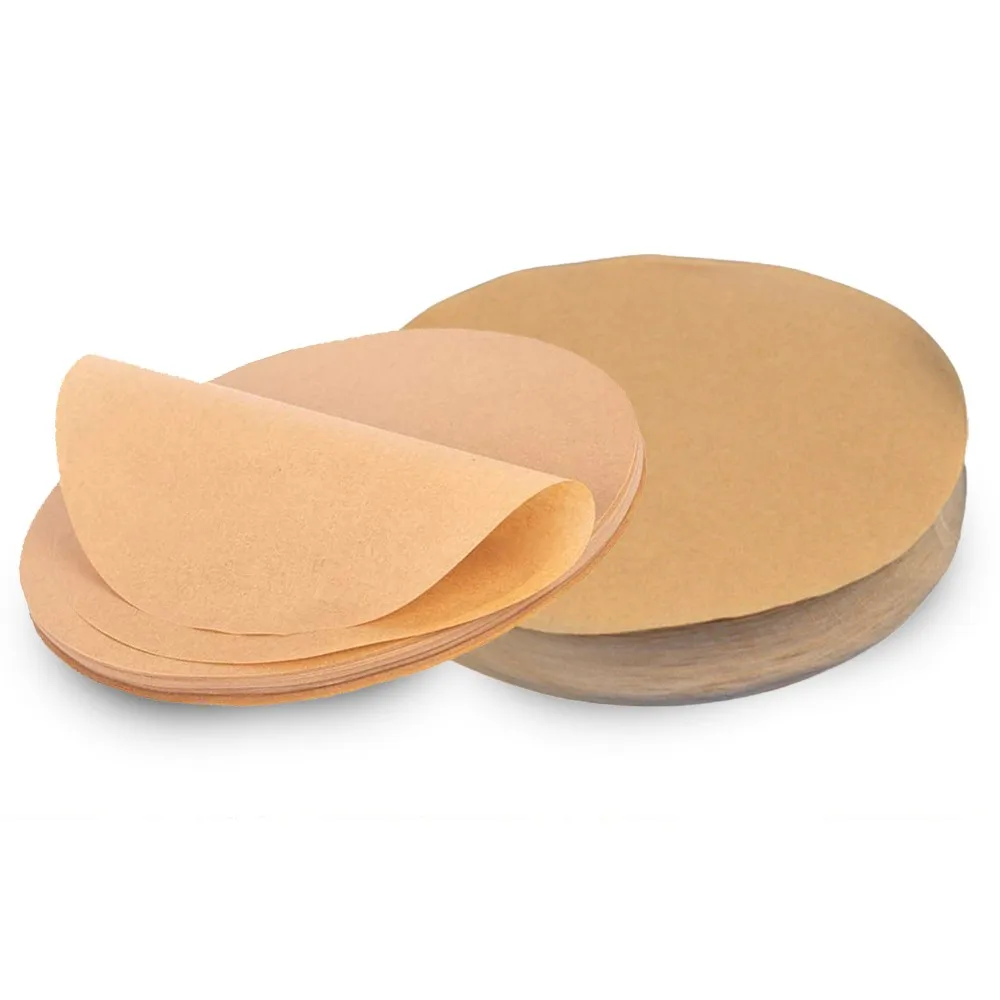 100 шт. круглая бумага для выпечки торта листы из пергаментной бумаги неотбеленная