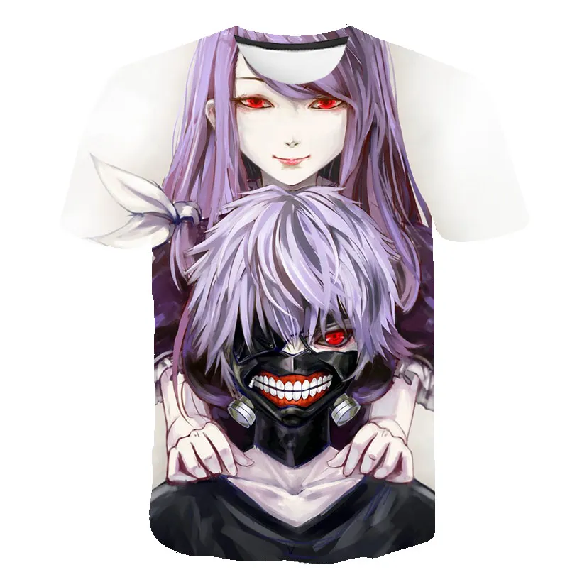 Tokyo Ghoul Футболка мужская аниме футболка граффити 3d уличная забавная одежда 2020