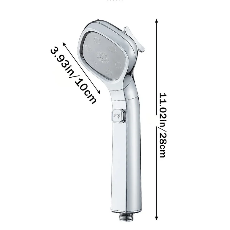 

3+1 Gear Pressure Rainfall Shower Head Adjustable Shower Head Water Saving Filter Spray Nozzle High Pressure Water Saving Sprays