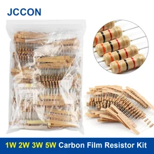 Kit d'assortiment de résistances à Film carbone, 1W 2W 3W 5W, 0.1 ~ 750R 1K ~ 820K