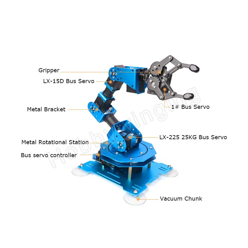 Цельнометаллическая шина xArm 6DOF с отзывы для Arduino|arm robot|6dof robot armmanipulator |