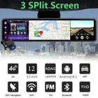 Видеорегистратор HGDO автомобильный на зеркало заднего вида, 12 дюймов, Android 8,1, 4G, GPS, Wi-Fi, 2 + 32 ГБ, FHD 1080P