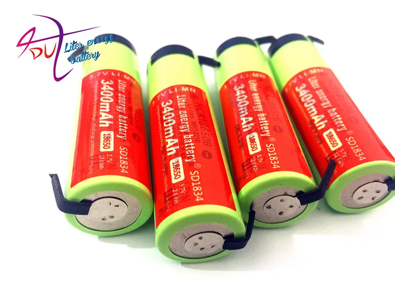 10 шт./лот 100% Новый оригинальный NCR18650 3 7 V 3400MAH литий ионный аккумулятор для
