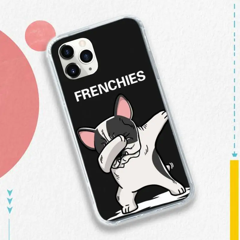 

Bulldog Friend, animal, cute Phone Case Transparent soft For iphone 5 5s 5c se 6 6s 7 8 11 12 plus mini x xs xr pro max
