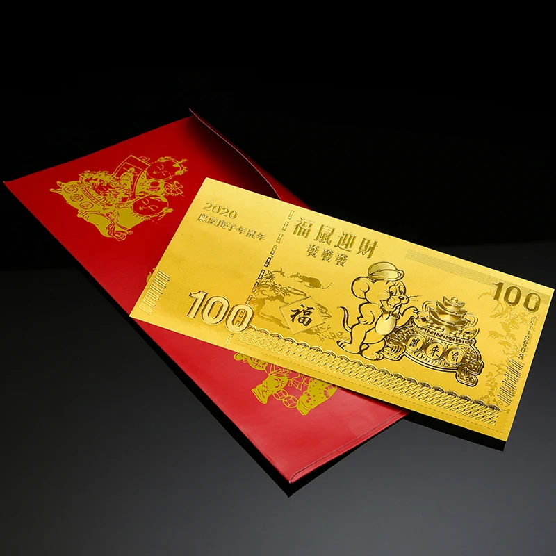2020 китайские новогодние красные конверты счастливые карманы для денег памятный