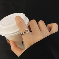 1pcs kpop copper rings for women simple question mark symbol rings fashion handmade adjustable jewelry accessories party deck
