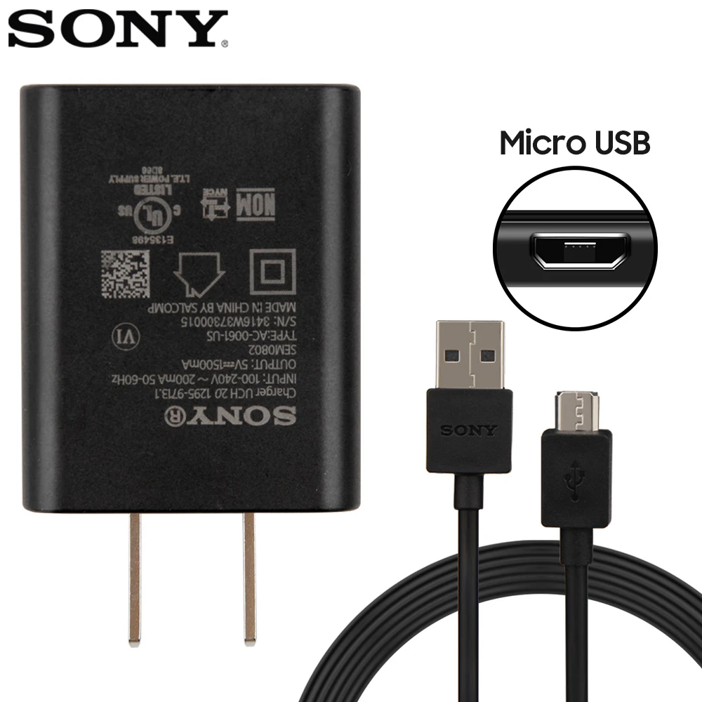 Оригинальное настенное зарядное устройство для SONY адаптер UCH20 Xperia X Ultra Z5 E6683 Z3 mini E5