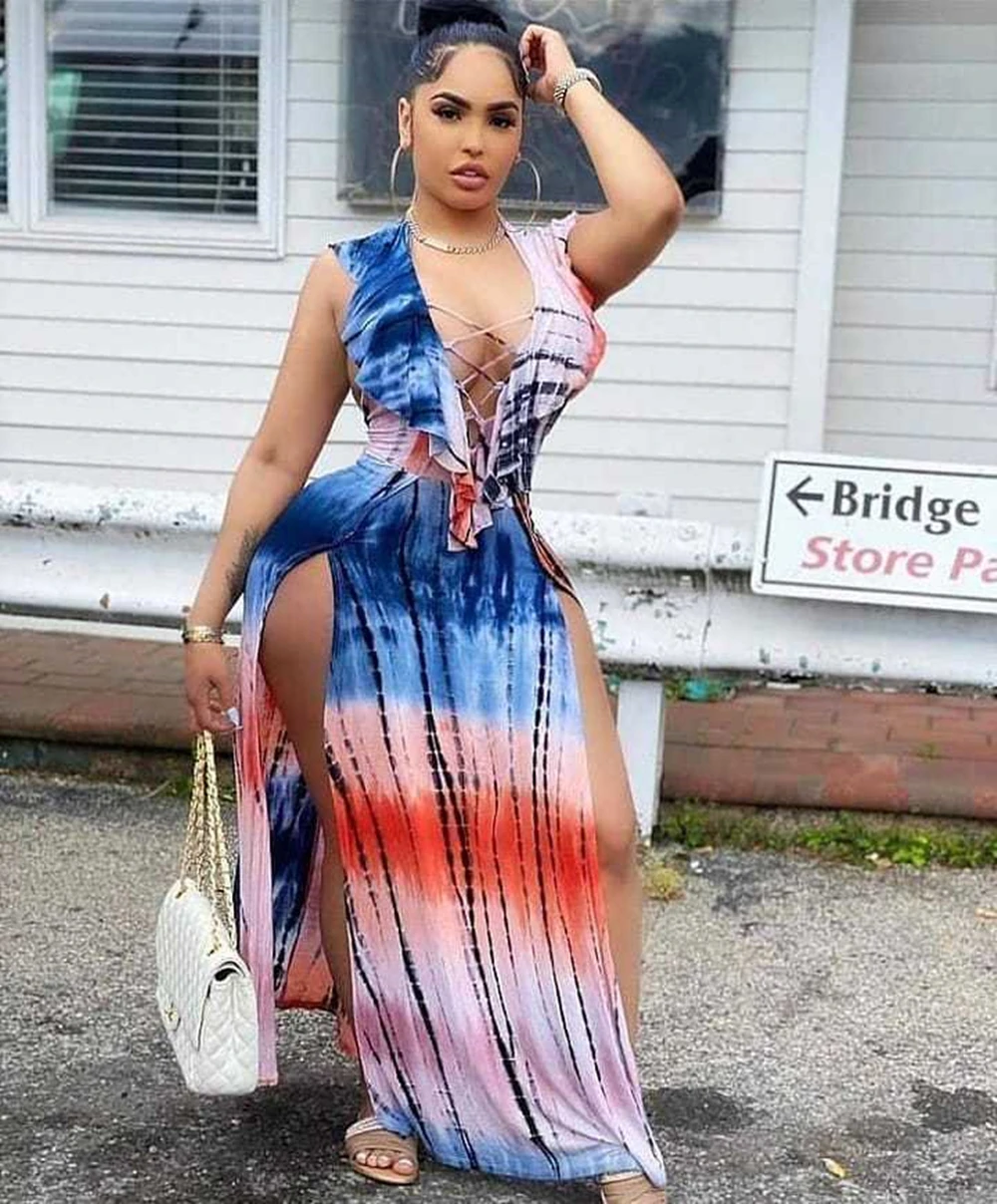 

Ladies Dress Fashion Casual Drawstring Cardigan Sexy Long Skirt Self-Cultivation Home Outdoor Commuter Plus Size Dress Women