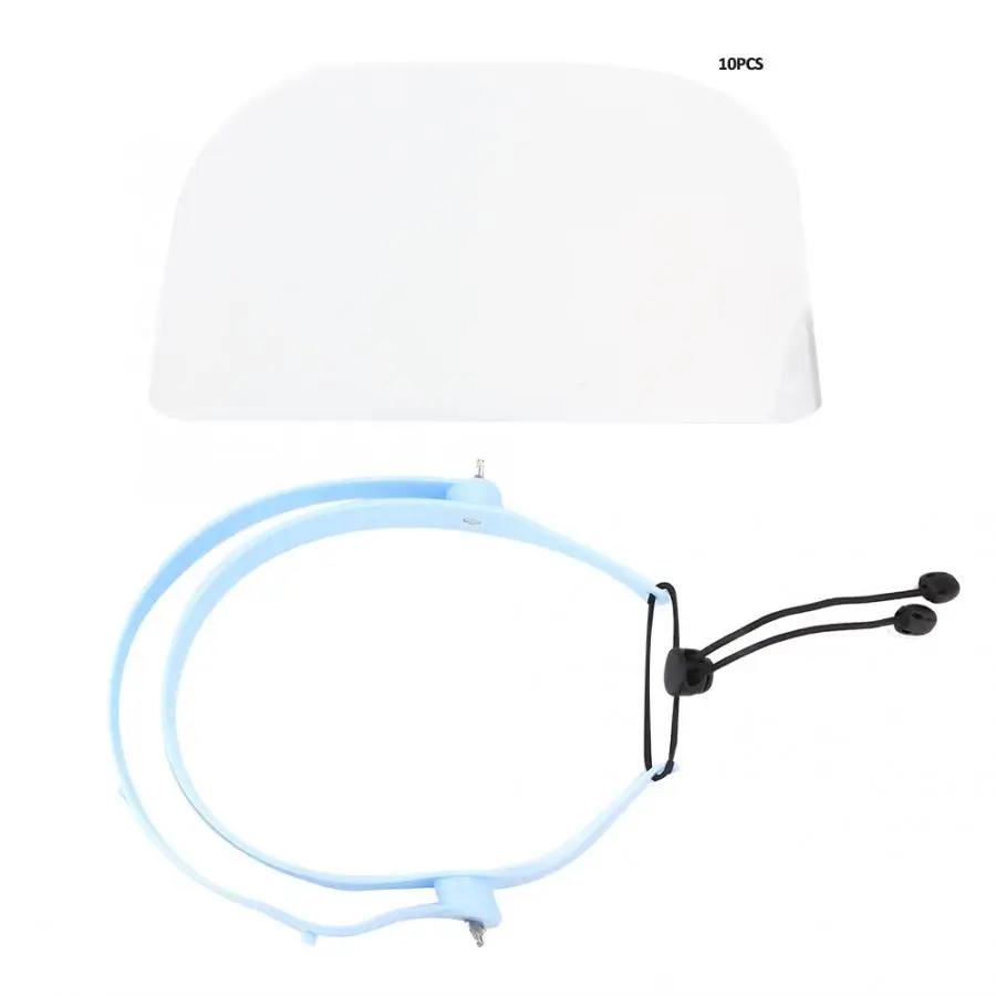 10 шт. защитная маска для лица водонепроницаемая противотуманная с рамкой