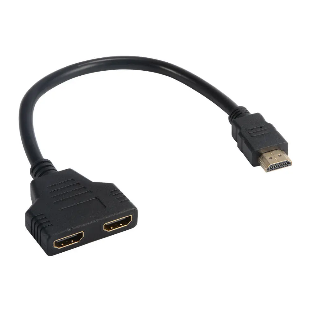 

High quality HDMI male to 2 female ports splitter cable#50