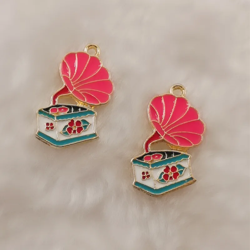 10 шт. эмаль подвеска в форме камеры фонограф ТВ лента Классический