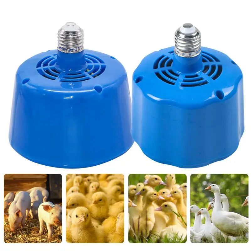 2Pcs Heating Lamp Farm Animal Warm Light For Chicken Piglet Duck Temperature Controller Heater For Incubator Farm Tools 100-300W