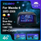 Автомобильный радиоприемник 2DIN Android 2002 для Mazda 6 2008-Blu-Ray IPS Автомобильный приемник GPS-навигация автомобильное радио Carplay Bluetooth плеер IGO