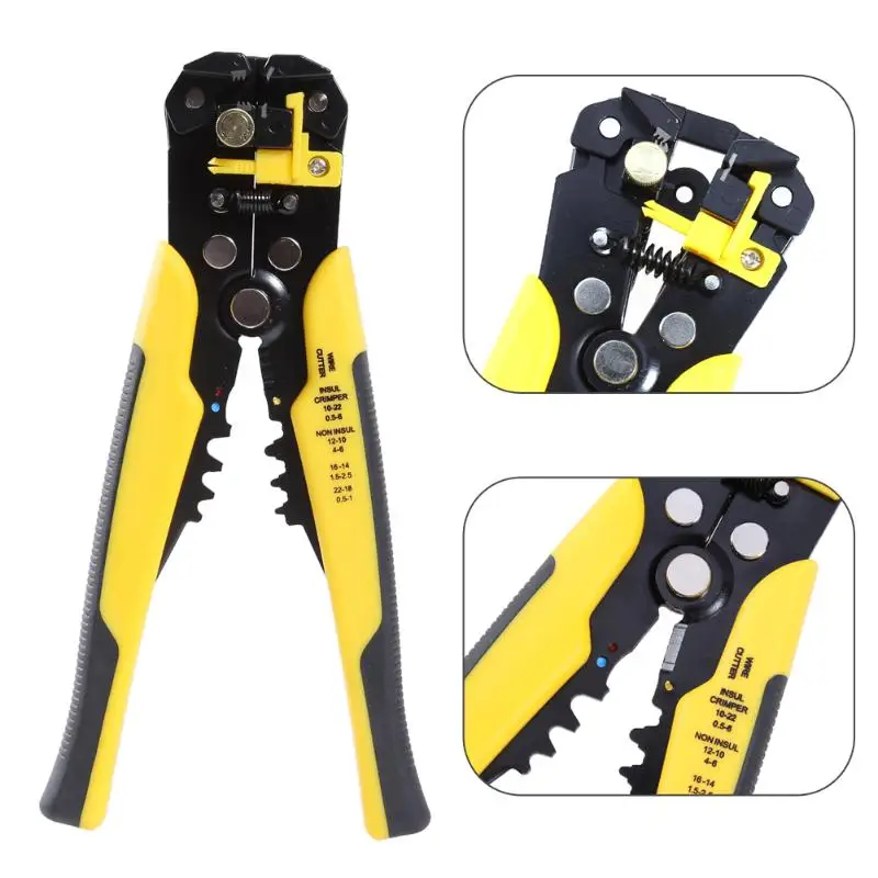 

3 in 1 Automatic Cable Wire Stripper crimping plier Self Adjusting Crimper TAB Terminal Crimping Stripping Pliers Tools