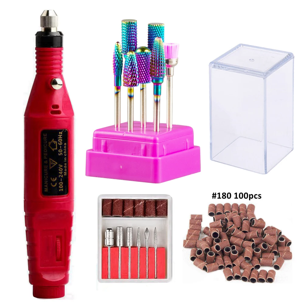 

Professional Manicure Machine Electric Nail Drill Bits Accessories Kit Set Diamond Pedicure Mill Milling Cutter for Manicure