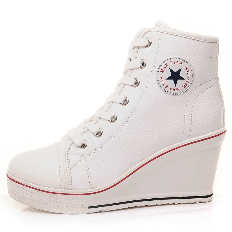 Женские кожаные ботильоны на танкетке со скрытым каблуком Размеры 35 43|Женские