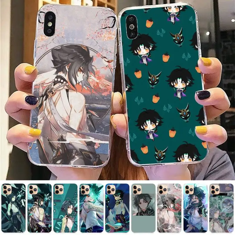 

Xiao Genshin Impact game Phone Case for iphone 13 11 12 pro XS MAX 8 7 6 6S Plus X 5S SE 2020 XR case