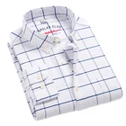 Мужская Фланелевая рубашка в клетку Aoliwen, с длинным рукавом, из хлопка, для весны и осени, мягкая, удобная, повседневная одежда