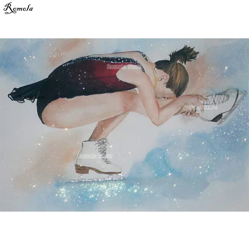 Рисунки на льду коньками