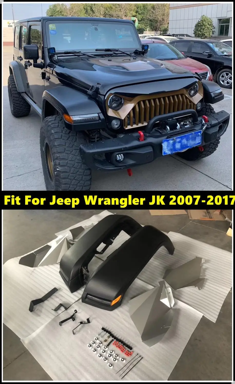 2 шт. Автомобильные Брызговики для Jeep Wrangler JK 2007 2017|Грязезащита| |