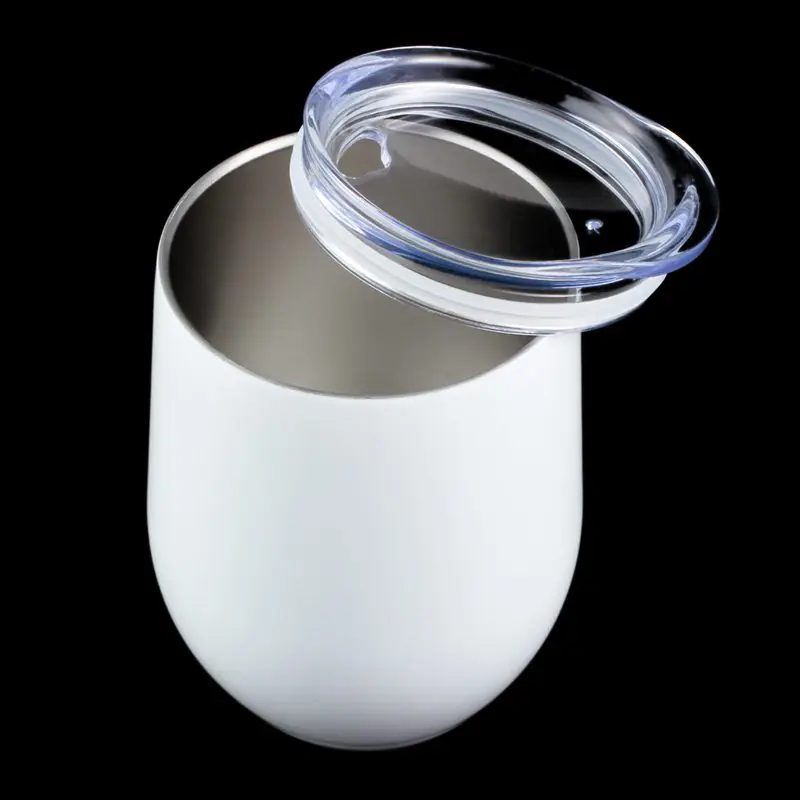 Бокал винный из нержавеющей стали 12 унций вакуумная изоляция с крышками двойная