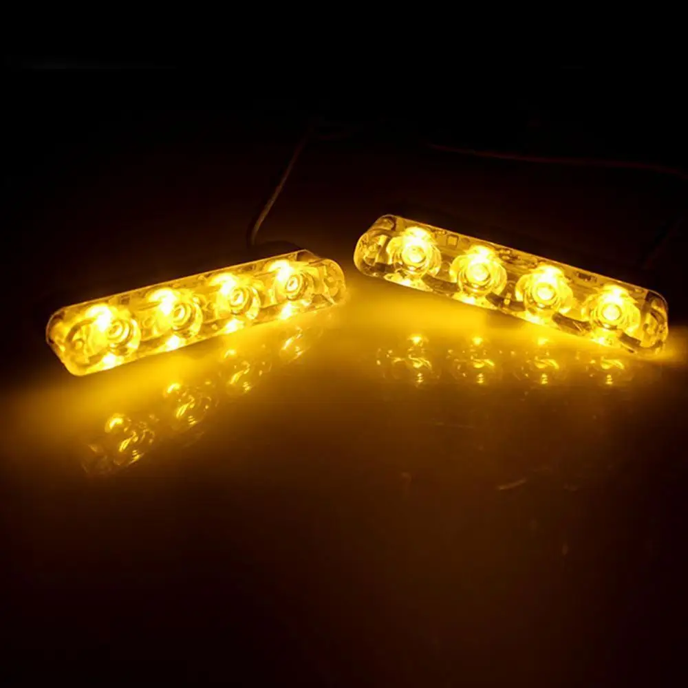 Прозрачная Автомобильная 16 Светодиодный в красном и синем цветах полиции