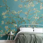 Настенные 3d обои Bacaz с ветками миндаля Ван Гога, для уютной спальни