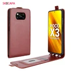 Вертикальный кожаный флип-чехол для xiaomi MI POCO X3