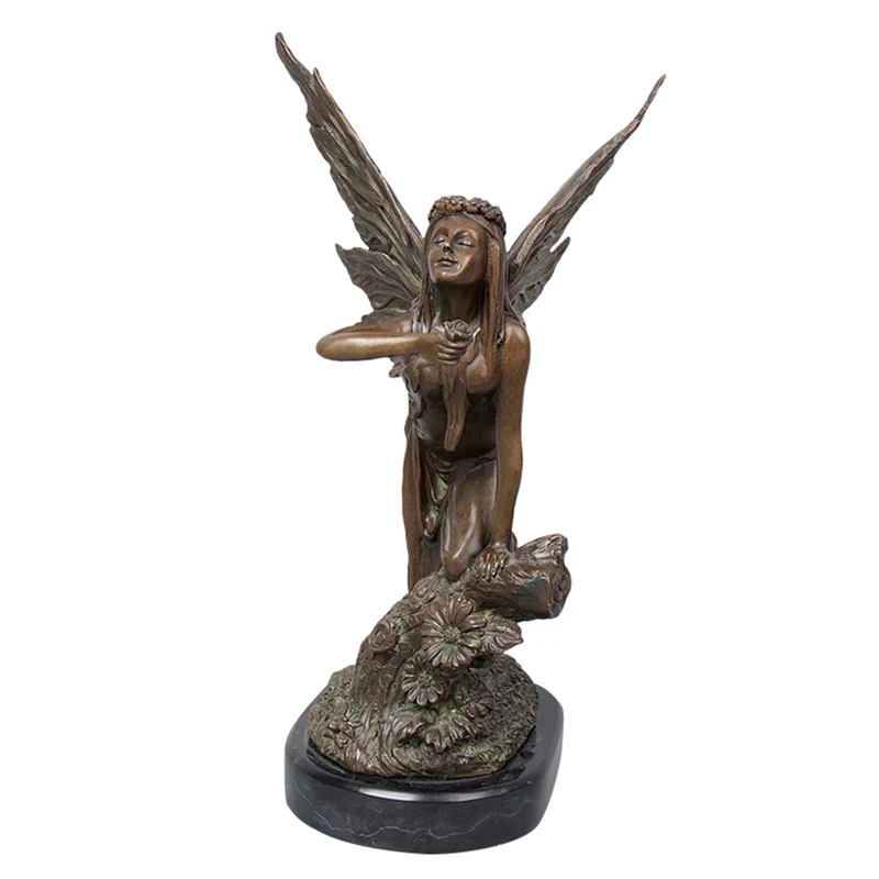 Table decoration casting bronze metal craft angel fariy ornament statue sculpture for sale | Дом и сад