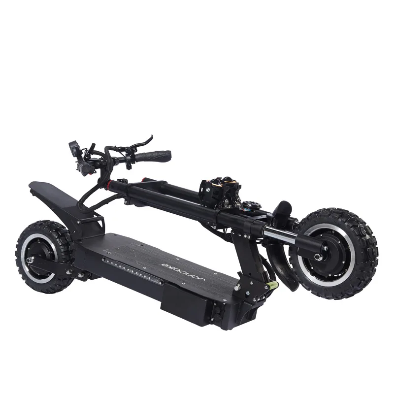 Электрический самокат Janobike с двойным приводом и сиденьем, 60 В/5600 Вт, быстрый складной самокат для взрослых, 11 дюймов, дорожный Электрический городской самокат