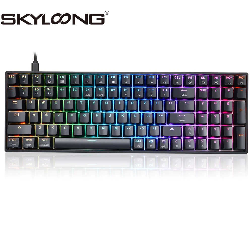 

Игровая механическая клавиатура SKYLOONG GK98, проводная USB клавиатура с RGB-подсветкой, 98 клавиш, для ПК, планшета, ноутбука, GK98