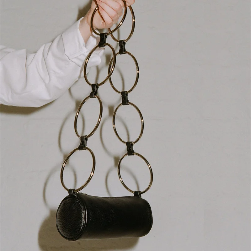 Роскошная дизайнерская женская сумка-мессенджер на цепочке однотонные дамские