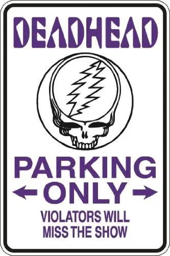 

StickerPirate Deadhead Parking Only 8" x 12" Metal Novelty Sign Aluminum S038