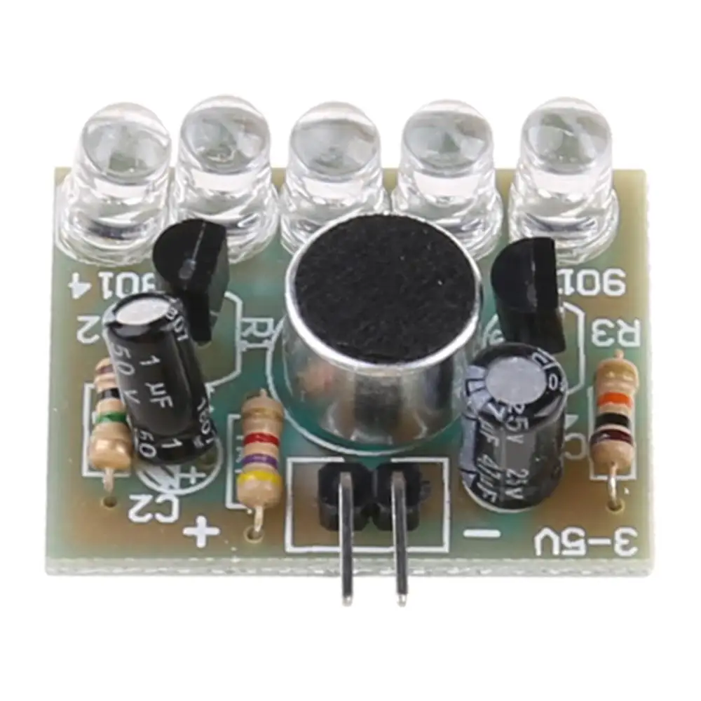 1 шт. Новый звук управления LED Мелодия лампа электронное производство DIY наборы