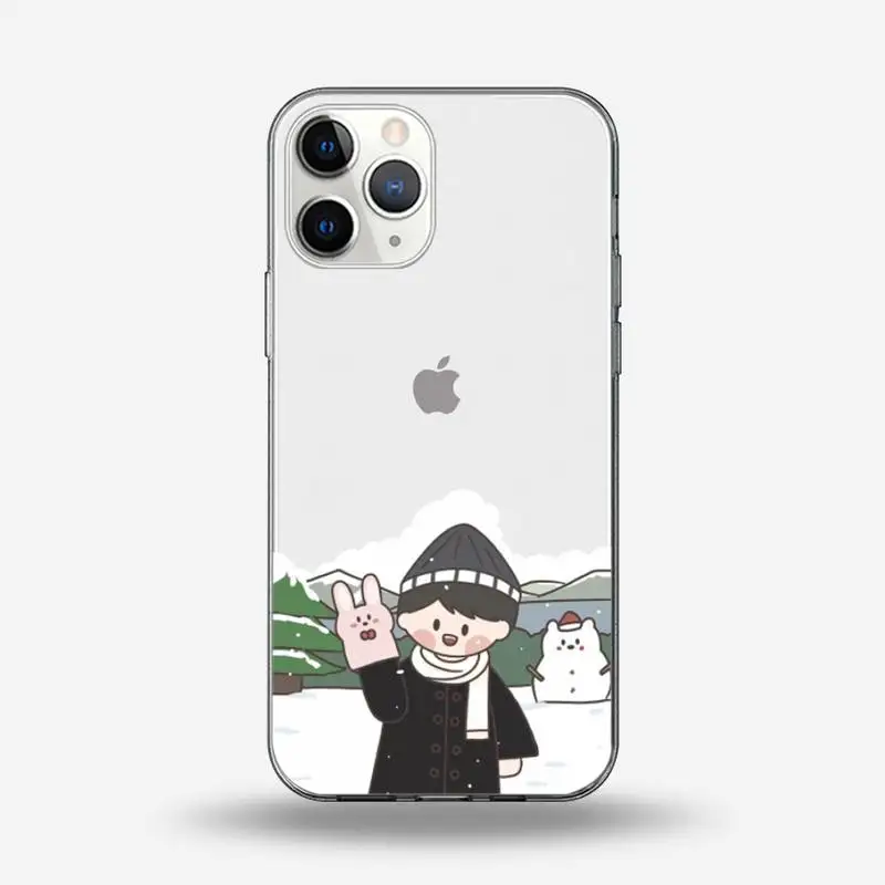 

Lace wedding couple Phone Case Transparent for iPhone 6 7 8 11 12 s mini pro X XS XR MAX Plus custom protective shell