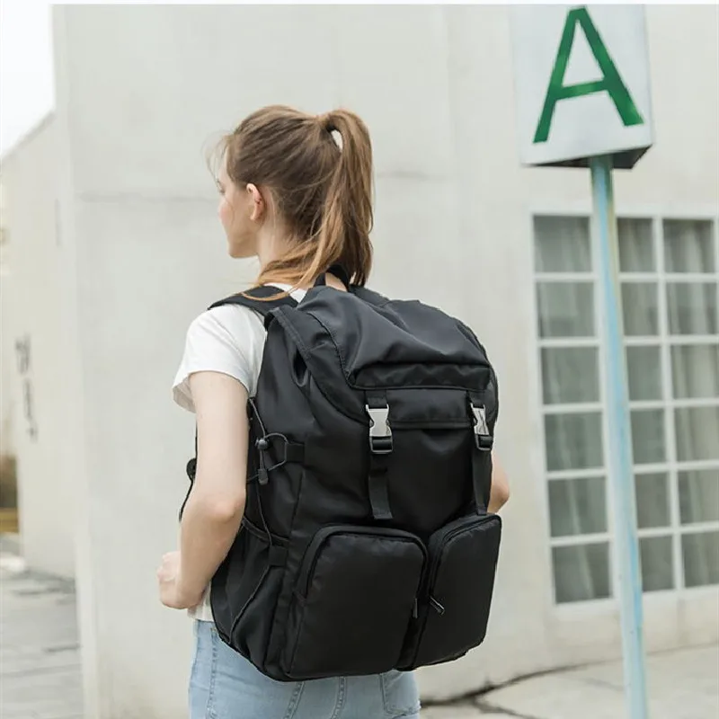 

women big oxford black blue backpack for female large capacity light weight causal travel daypack