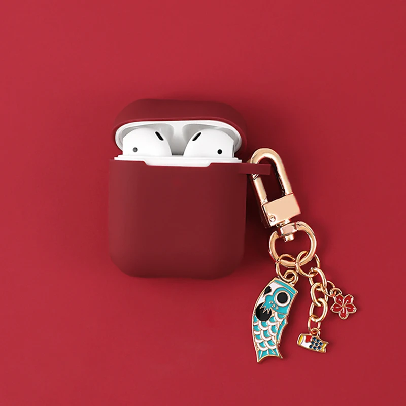 Для Apple Airpods чехол милая маленькая рыбка беспроводной Bluetooth защитный для