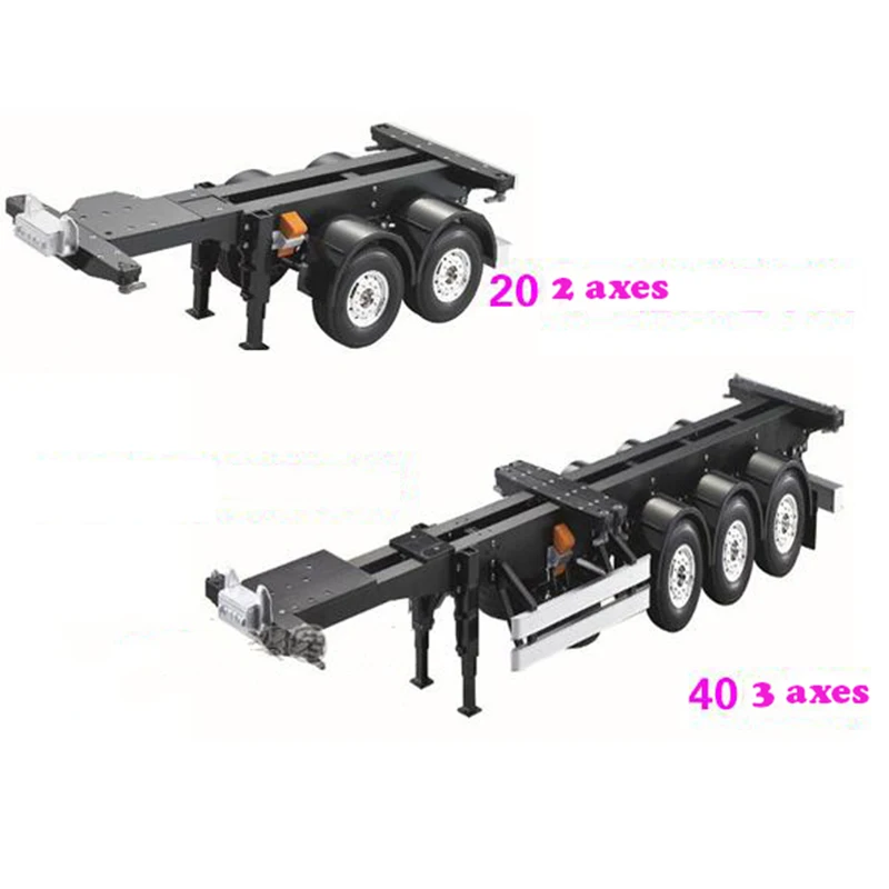 

1/14 Scale 20FT 40FT Aluminium Frame Container trailer frame Kit For RC Tamiya Scania R620 Actros Trailer