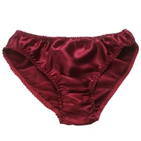 100 silk underwear comfortable briefs large size health breathable mens underwear loose