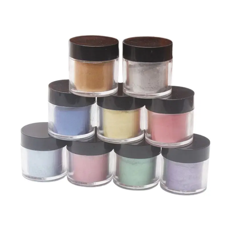 

9 Pcs/set Pearlescent Mica Pigment Pearl Powder UV Resin Crystal Epoxy Craft DIY Jewelry Making Slime Toning Color Highlight