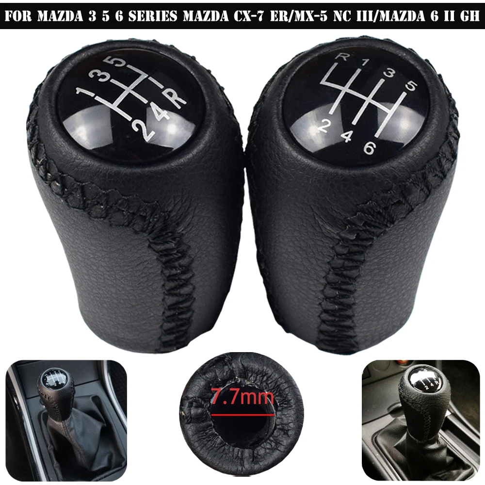 Ручка переключения передач для автомобиля MAZDA ABS кожа CX-7 NC III 6 II GH MAZDA5 CR CW 3 BK 5