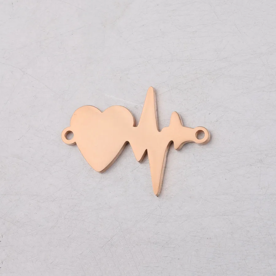 5 шт. индивидуальное сердце ЭКГ любовь сердцебиение ток очаровательное