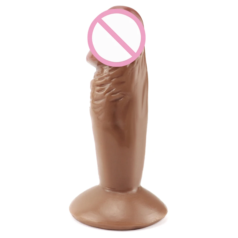 Страпон маленький пенис фаллоимитаторы на сильной присоске реалистичные для