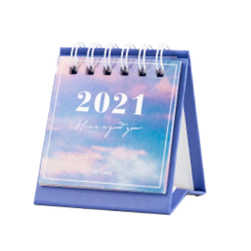 

2021 Star Series Mini desktop paper landscape calendar two day plan desk planner annual Organizer