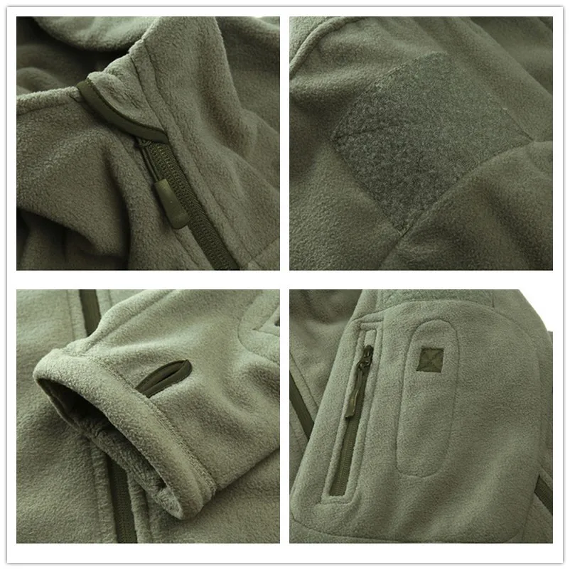 Военная флисовая тактическая куртка для мужчин на открытом воздухе Polartec