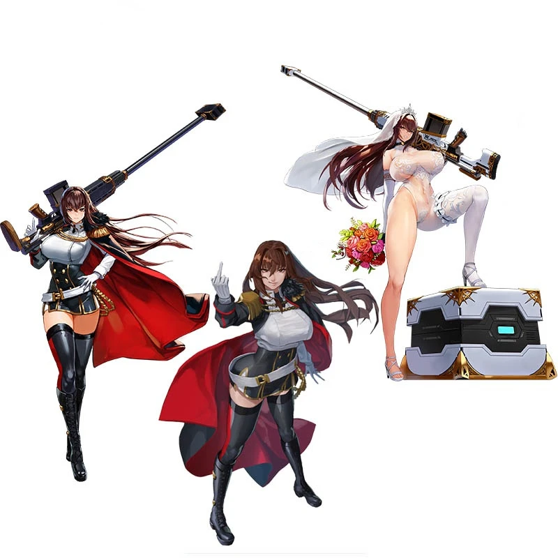 Привлекательная виниловая наклейка с изображением героев Аниме игры девушки