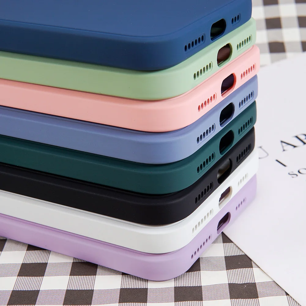 Роскошный квадратный жидкий силиконовый чехол GYKZ для телефона iPhone XS MAX X XR 11 Pro 7 8