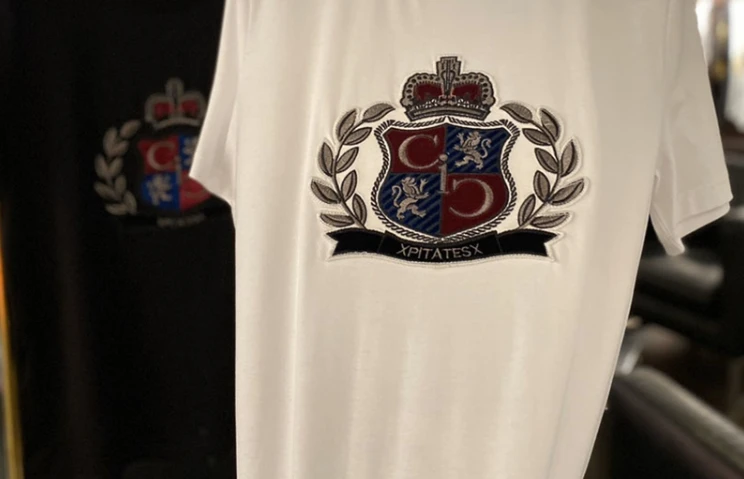 

20ss брендовая Новая Модная хлопковая Футболка с принтом в виде короны и бриллиантов для мужчин