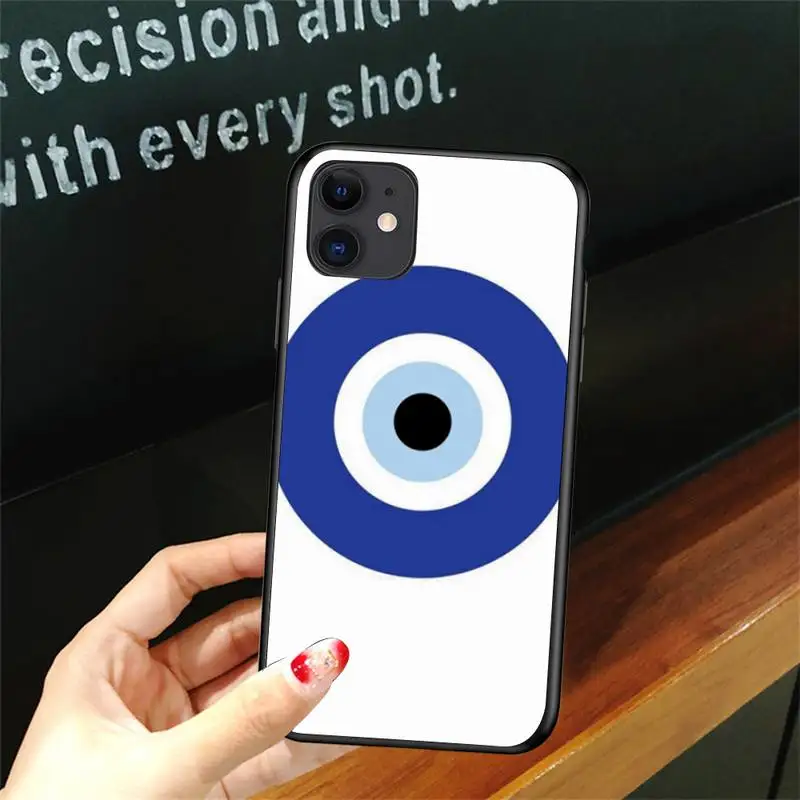 

Fashion Evil Eye Phone Case For Iphone 5 5S SE 6 6s 7 8 plus X Xr XS 11 12 Mini Pro Max Cover Fundas Coque