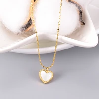 18k gold plated heart shaped shell starry necklace ms ladies clavicle chain wedding birthday exquisite jewelry gift
